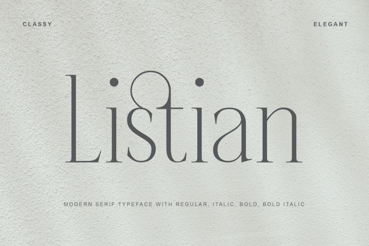 Listian Modern Serif Font Font Download