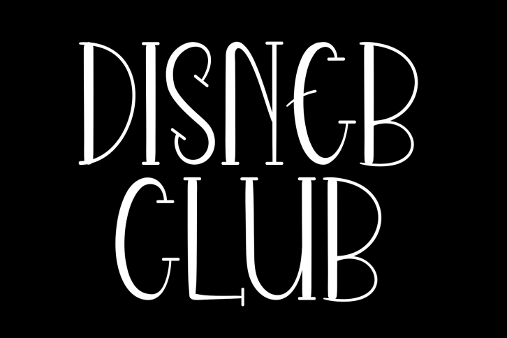 Disneb Club Font Download