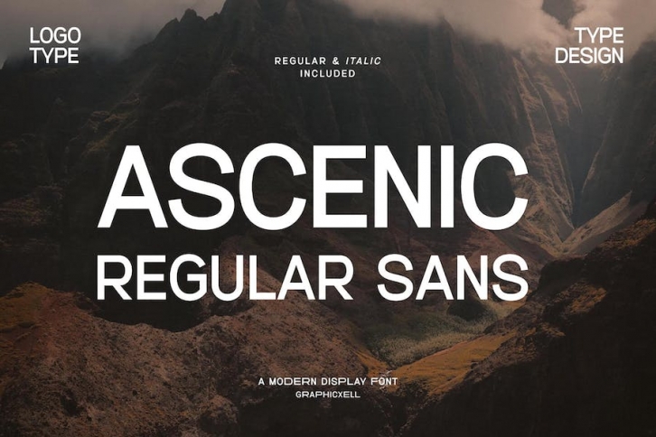 Ascenic Regular Sans Font Typeface Font Download
