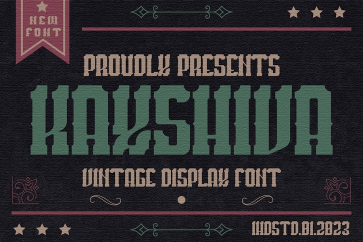 Kayshiva Vintage Display Font Font Download