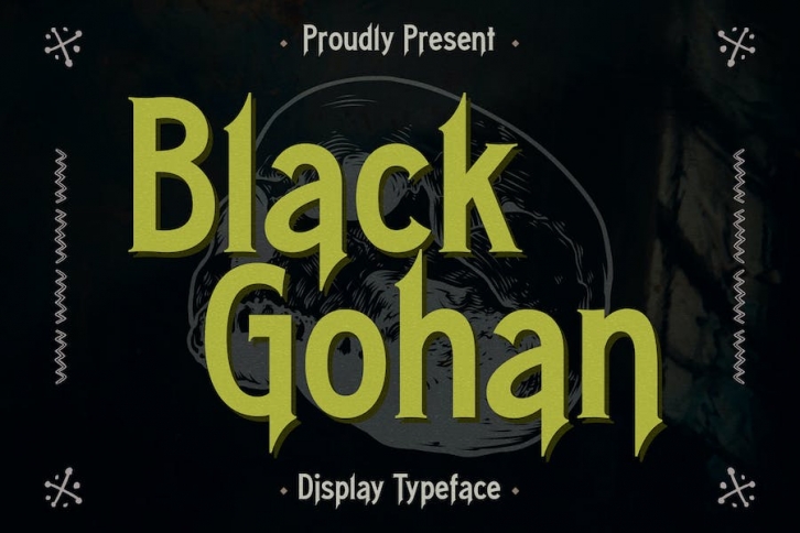 Black Gohan Display Typeface Font Font Download