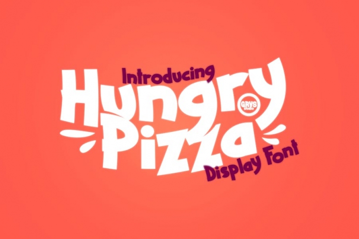 Hungry Pizza Display Font Font Download