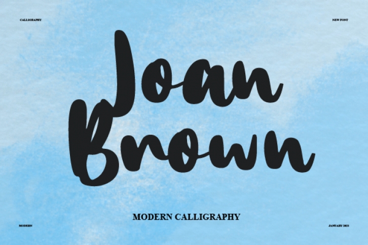 Joan Brown Font Download