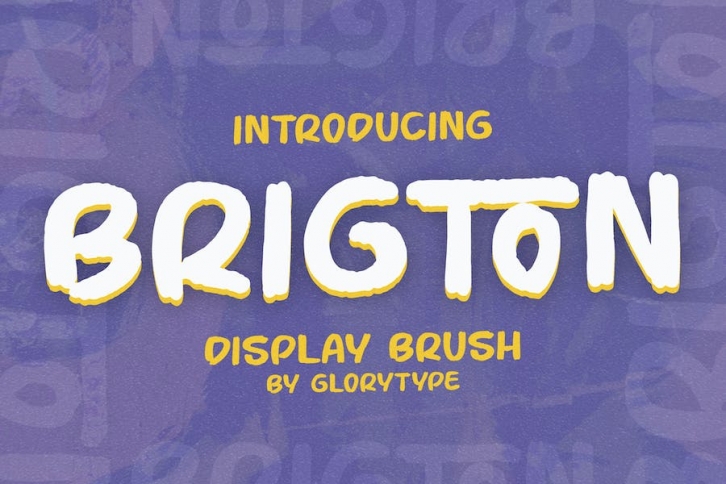 Brigton Display Brush Font Font Download