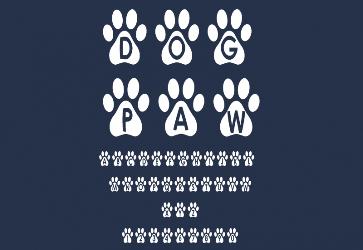 Dog Paw Font Download