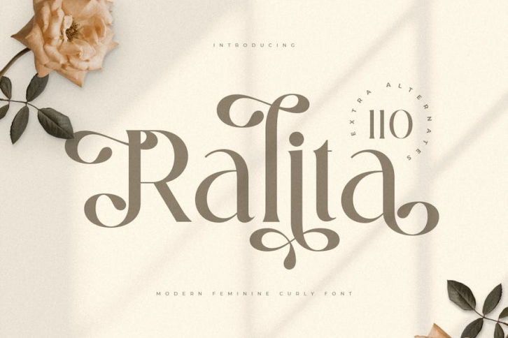 Ralita  - Modern Feminine Curly Font Font Download