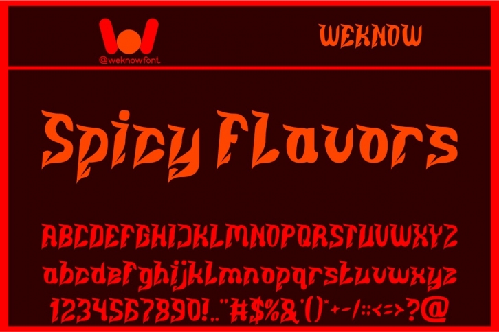 Spicy Flavors Font Download