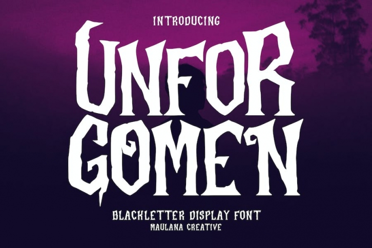 Unforgomen Blackletter Display Font Font Download