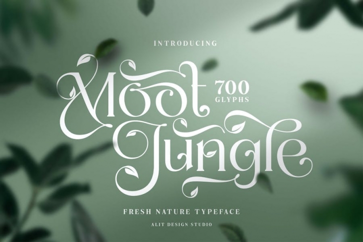 The Moon Jungle Nature Typeface Font Download