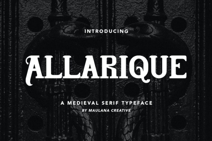 Allarique Medieval Serif Typeface Font Download