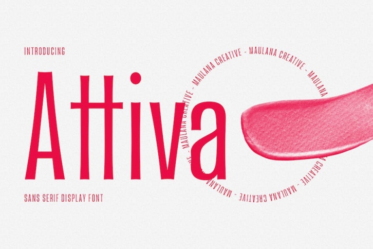Attiva Sans Display Font Font Download