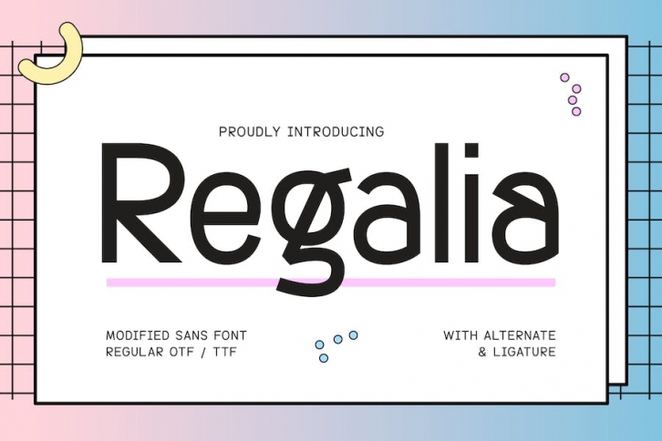 Regalia - Modified Sans Font Font Download