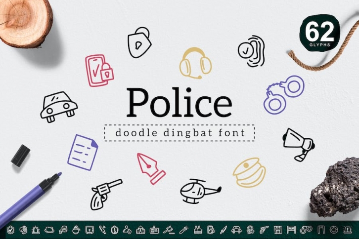 Police Dingbat Font Download