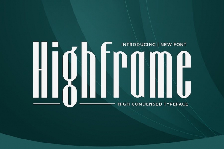 Highframe - High Condensed Typeface Font Download
