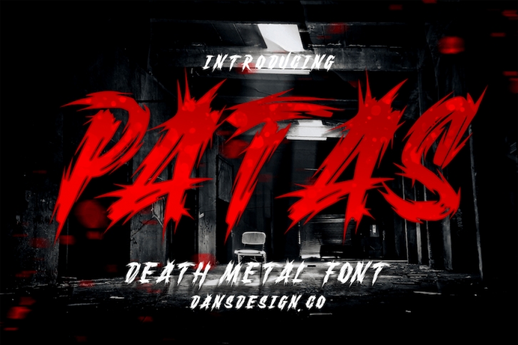 Patas Horror Metal Display Font Font Download