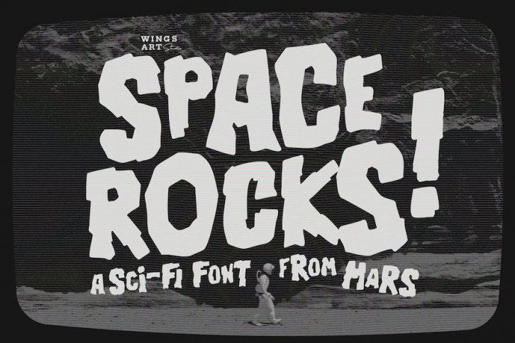 Space Rocks! A Retro 1950s Sci-Fi Font Font Download