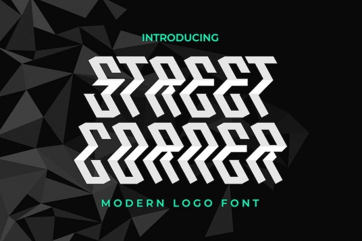 Street Corner - Modern Logo Font Font Download