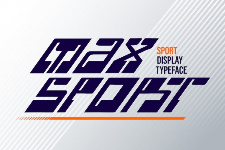 Max Sport - Sporty Display Font Font Download