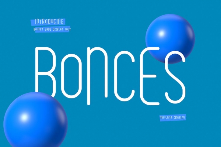 Bonces Bouncy Sans Display Font Font Download