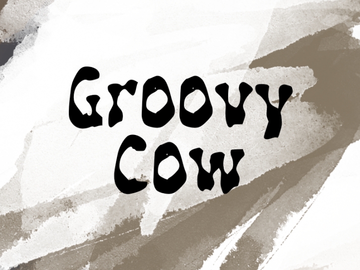 G Groovy Cow Font Download