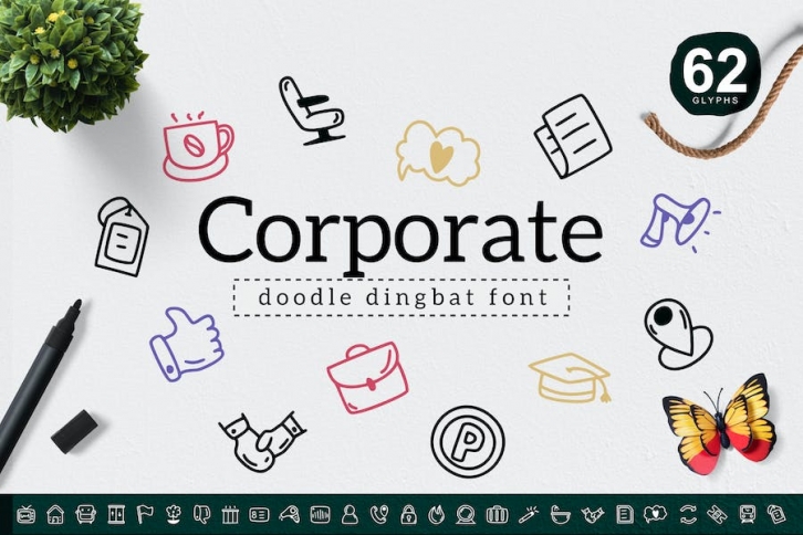 Corporate Dingbat Font Download