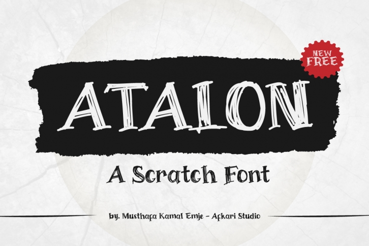 Atalon - Atalon A Scratch Font Download