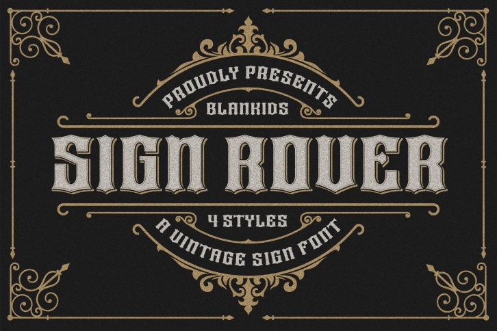 Sign Rover Layered Font Download
