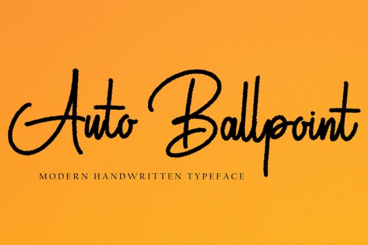 Auto Ballpoint Font Download