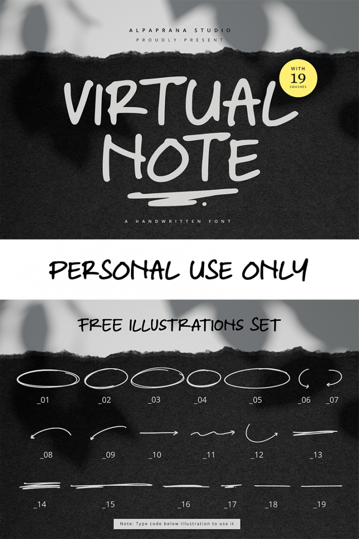 Virtual Note Font Download