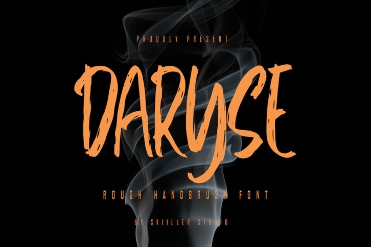 Daryse - Rough Handbrush Font Font Download