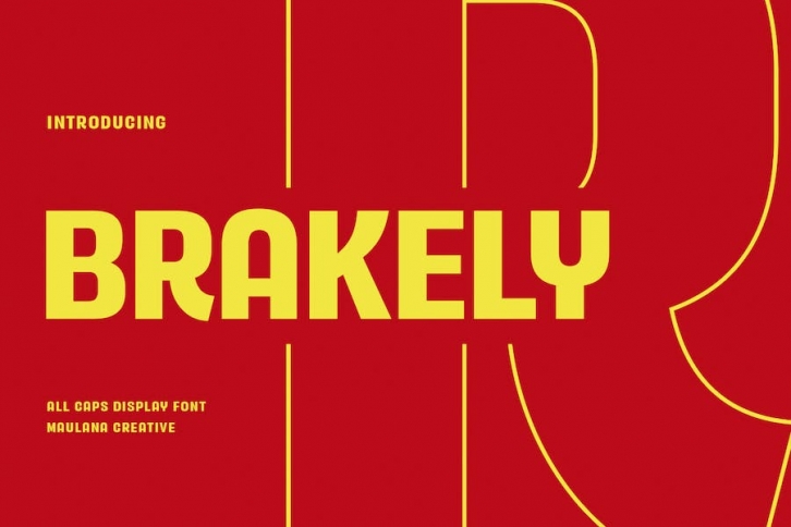 Brakely Sans Display Font All Caps Font Download