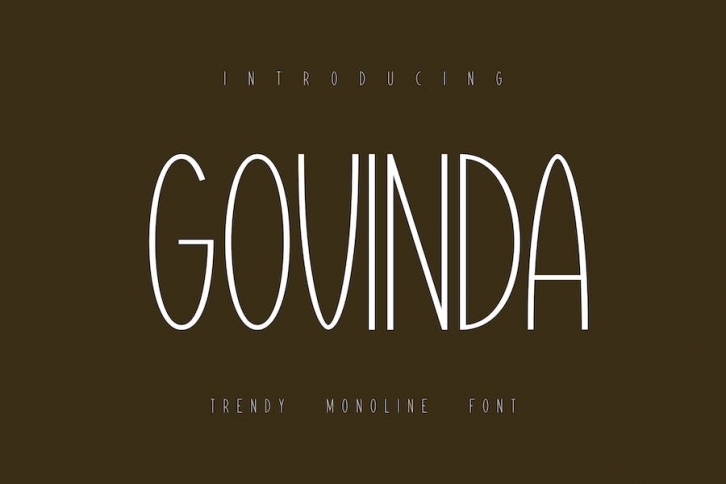 Govinda Monoletter Font Download