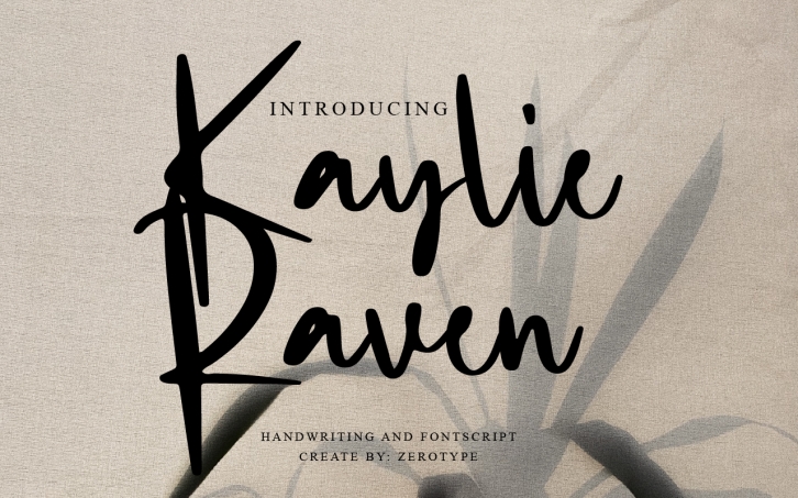 Kaylie Raven Font Download
