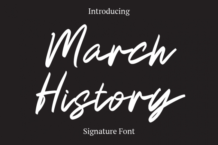March History Font Download