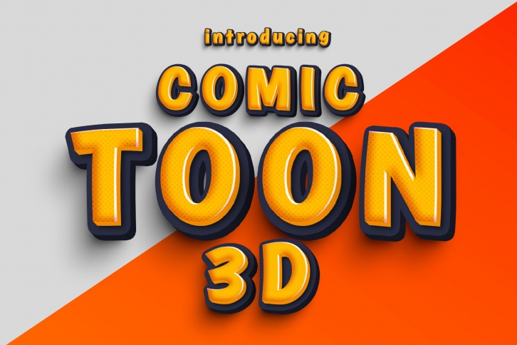 Comic Toon 3d Font Download