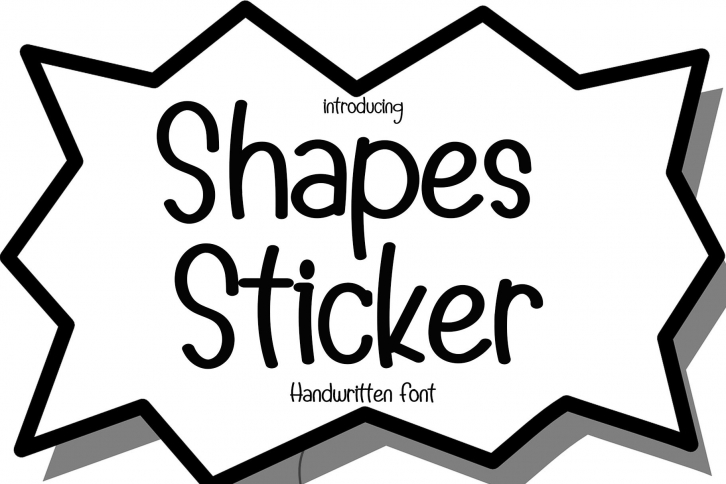 Shapes Sticker Font Download