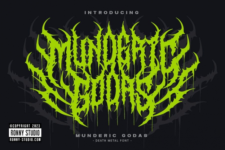 Munderic Godas - Death Metal Font Font Download