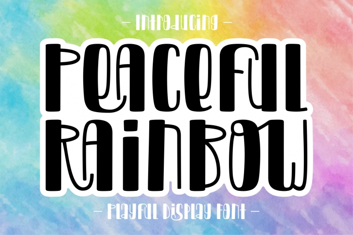 Peaceful Rainbow Font Download