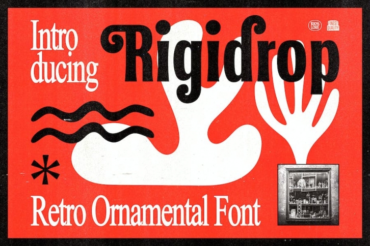 Rigidrop - Retro Ornamental Fonts Font Download