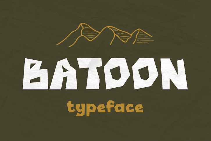 Batoon - Rugged Typeface Font Download