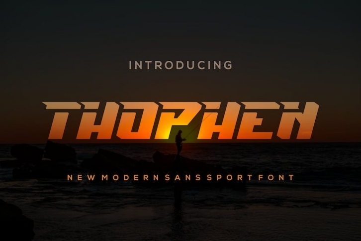 Thophen - A Futuristic Typeface Font Download
