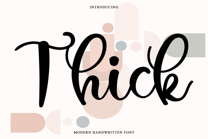 Thick Font Download