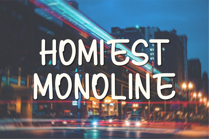 Homiest Monoline Font Download