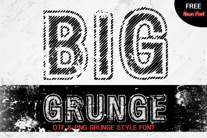 Big Grunge Font Download