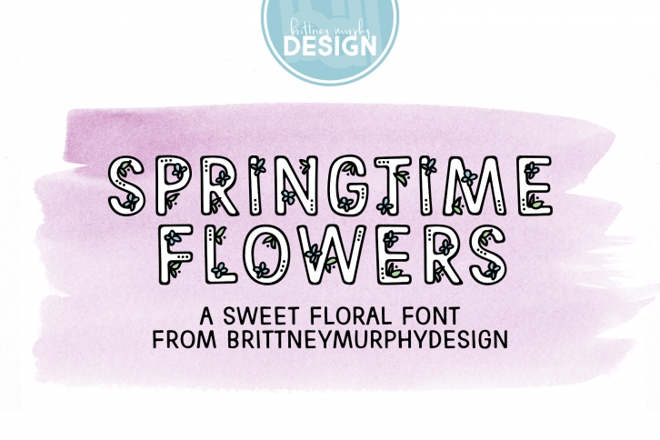 Springtime Flowers Font Download