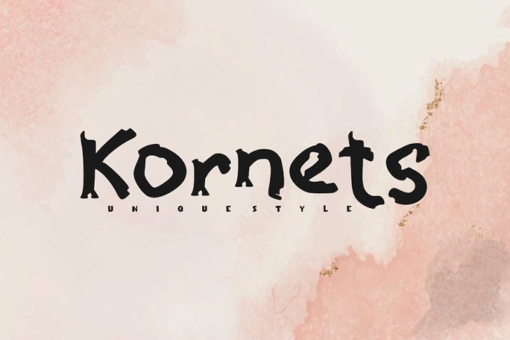 Kornets - Decorative Font Font Download