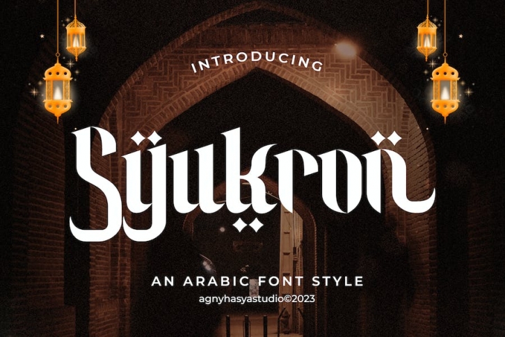 Syukron - Arabic Font Style Font Download