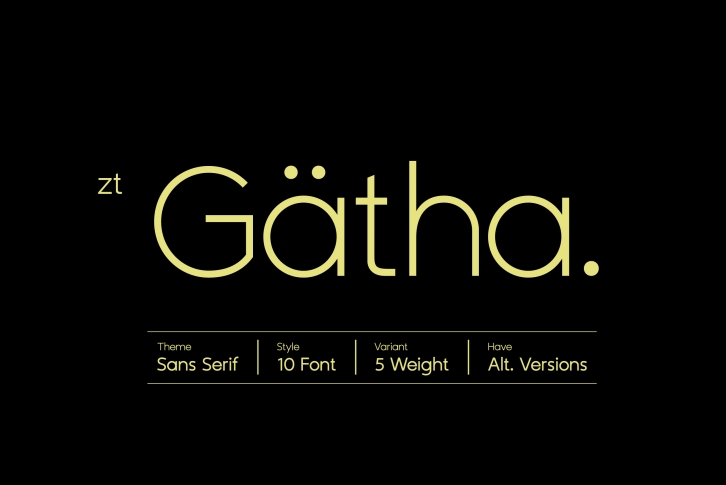 ZT Gatha Semi Bold Font Download