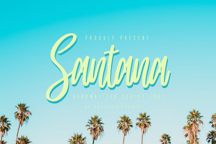 Santana - Handwritten Script Font Font Download
