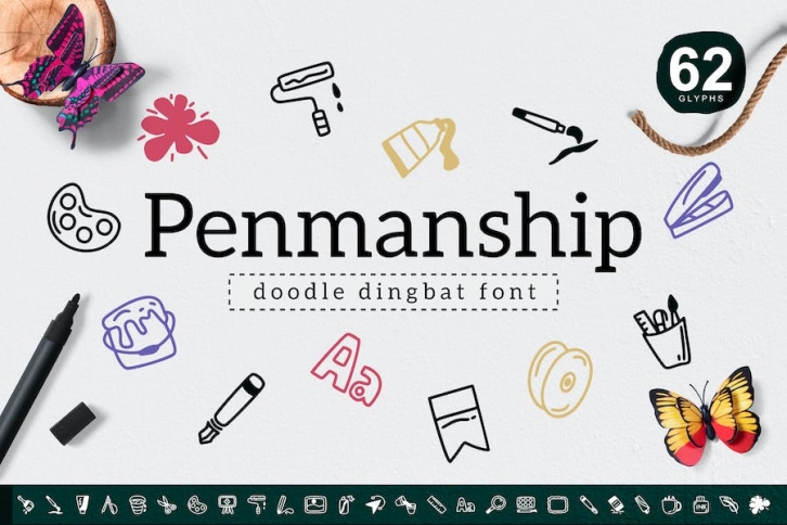 Penmanship Dingbat Font Download